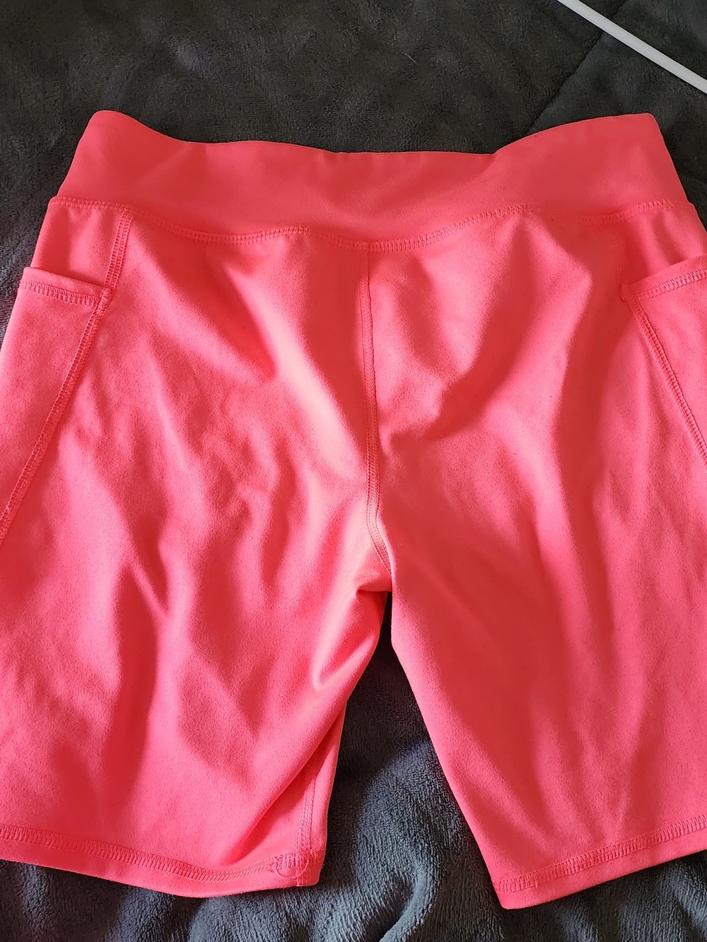 Athletic Works Coral Bike Shorts with Side Pockets